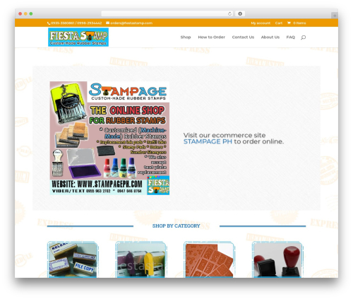 Divi WordPress theme design - fiestastamp.com