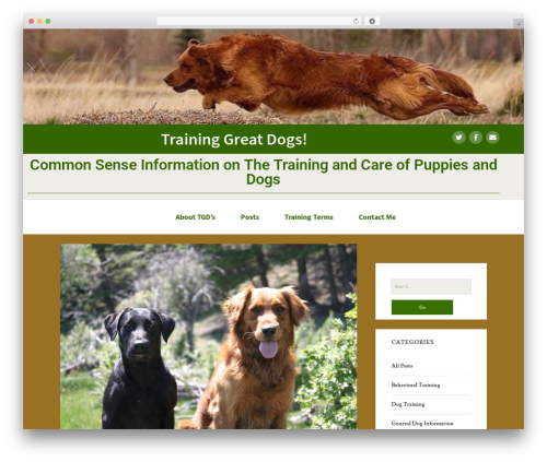 Ignite Plus theme WordPress - traininggreatdogs.com