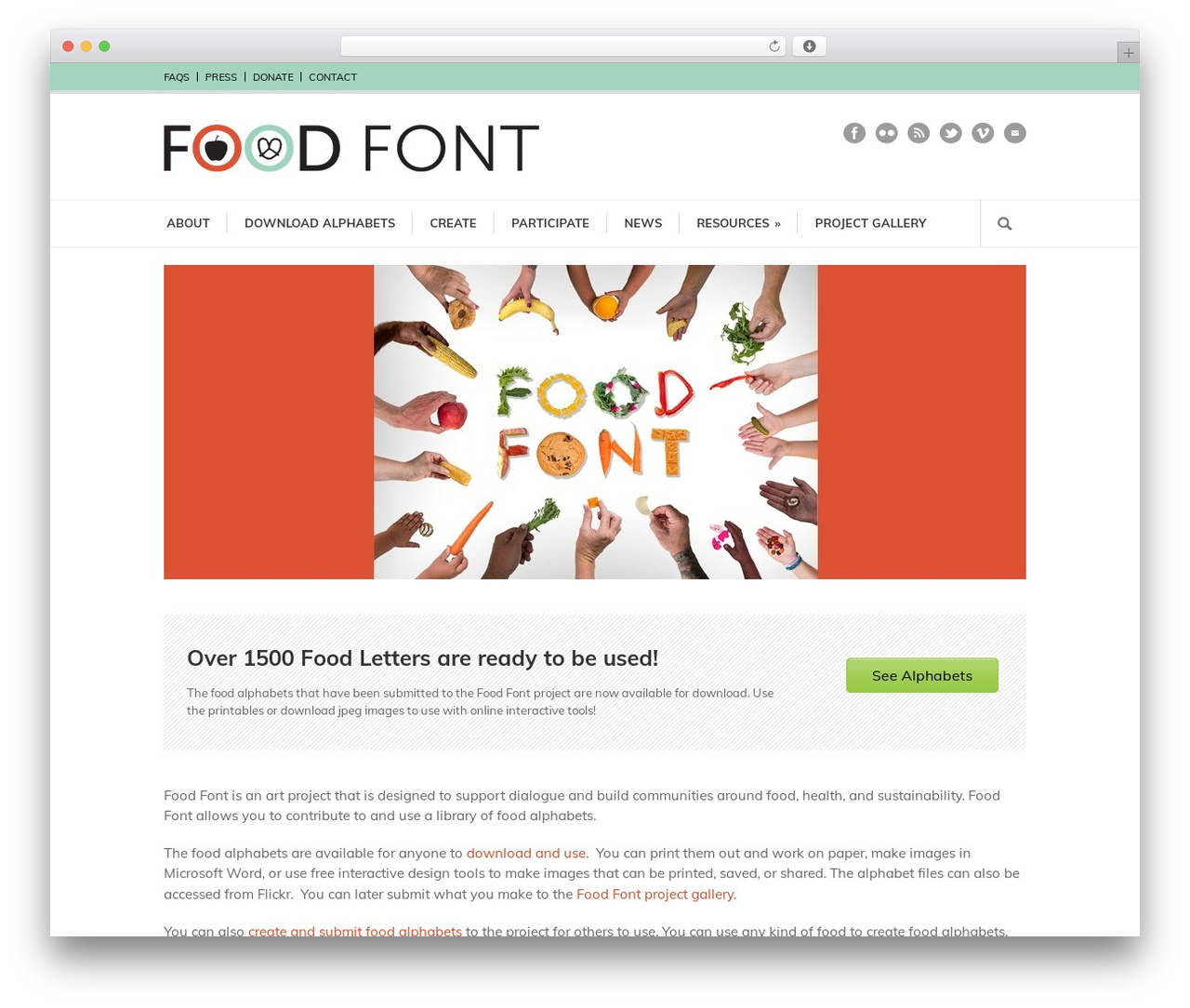 Modernize WordPress theme - foodfont.com