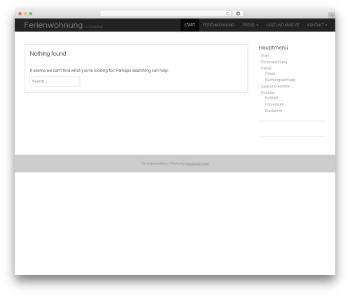 National Basic WordPress theme - ferienwohnung-hinterthal.com National Basic WordPress theme - ferienwohnung-hinterthal.com