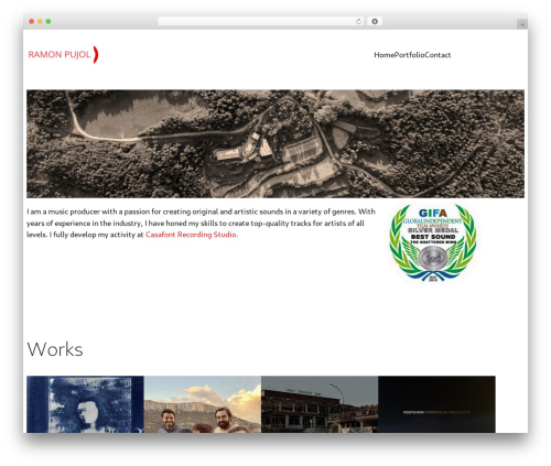 Ramon WordPress theme - ramonpujol.com