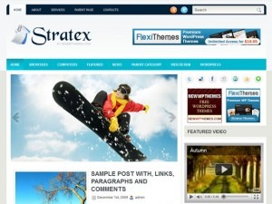 Stratex WordPress theme by CoverGanda