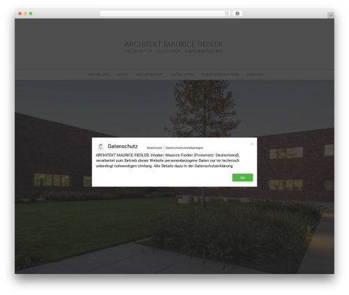 Theme WordPress BootstrapWP - fiedler-architekten.eu