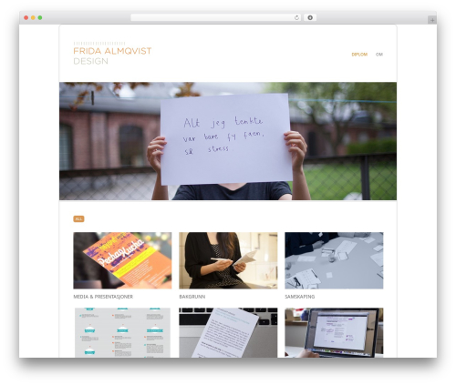 WordPress theme Filtered - fridaalmqvist.com