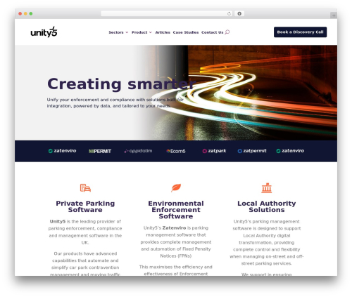 WordPress theme Divi - unity5.com