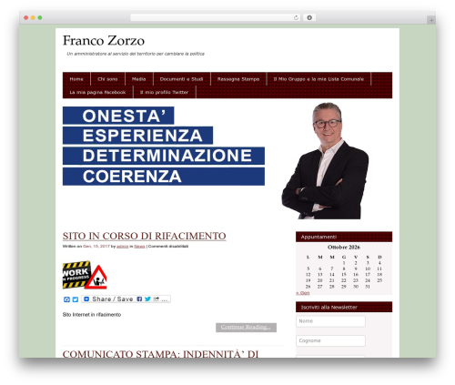 WordPress theme Generous - francozorzo.it