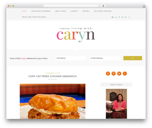 WordPress theme Genesis - fatandsassymama.com