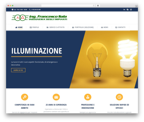 WordPress website theme The7 - francescosala.it