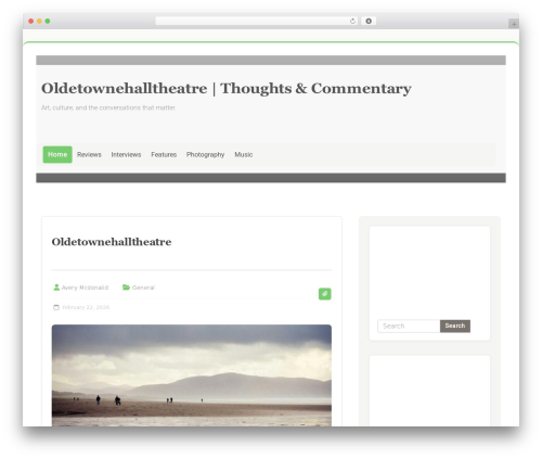 Accelerate free WP theme - oldetownehalltheatre.com