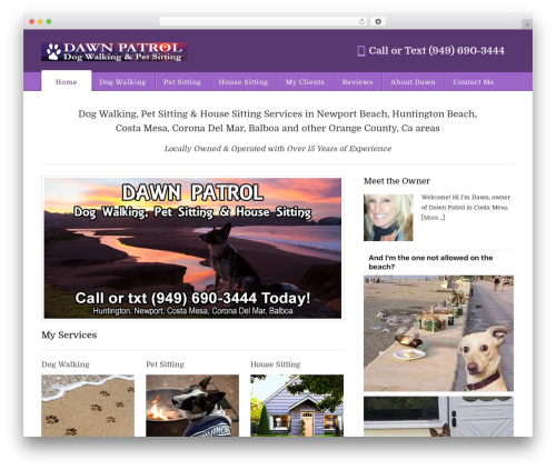 Appointway Pro Theme WP theme - dawnsdogwalking.com