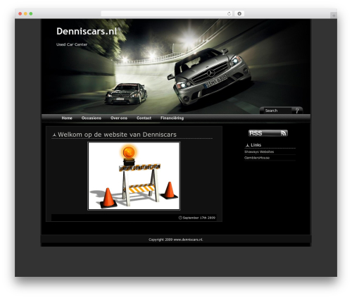 Benz theme WordPress - denniscars.nl