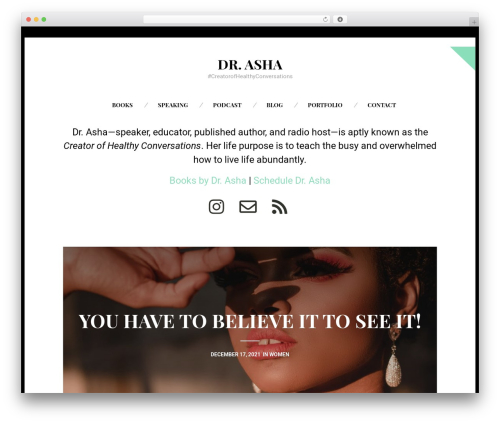 Best WordPress theme Om - doctorasha.com