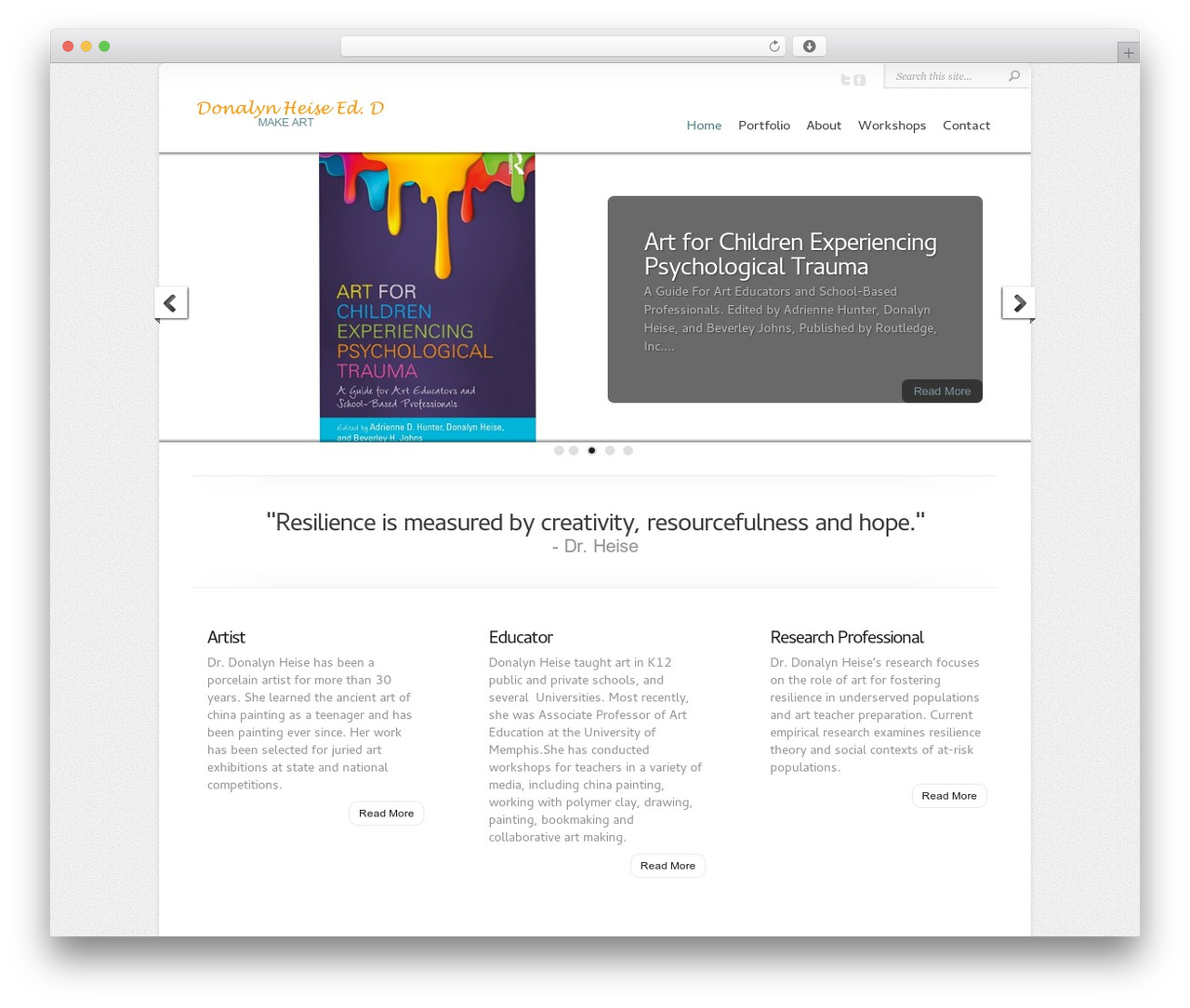 Chameleon theme WordPress - donalynheise.com
