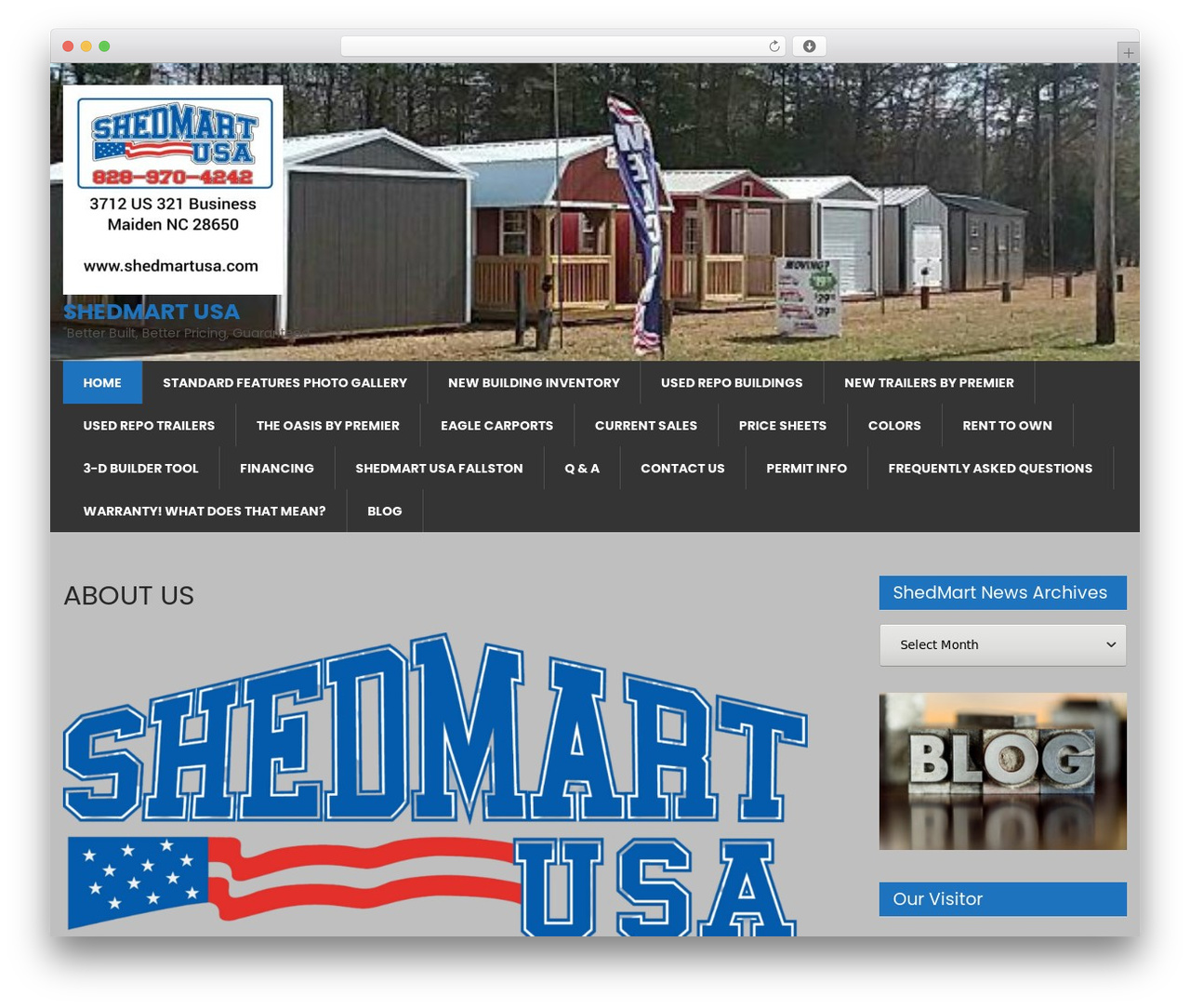 Computer WordPress theme - shedmartusa.com