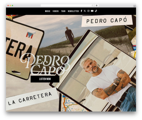 Custom Theme theme WordPress - pedrocapomusica.com