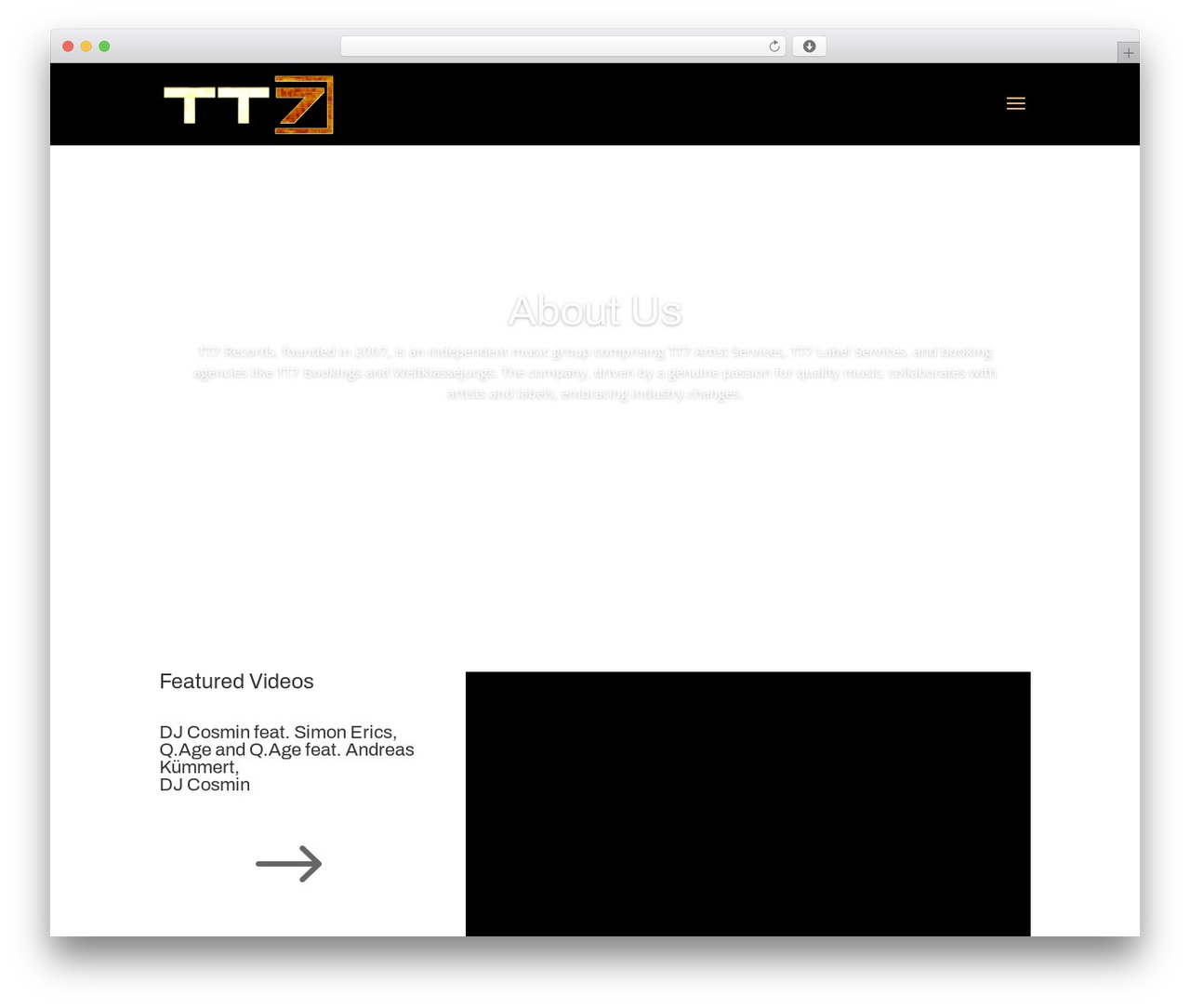 Divi theme WordPress - tt7-records.com