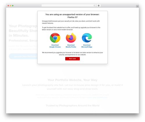 Flatbase WordPress portfolio theme - slickpic.com