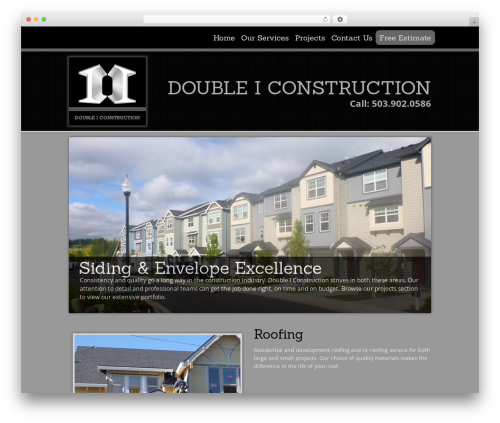Modernize theme WordPress - doubleiconstruction.com