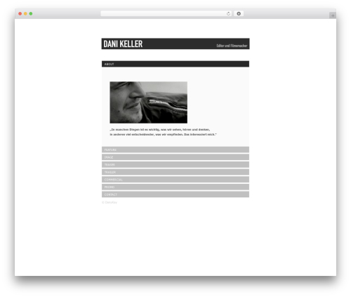 Motion WordPress website template - dani-keller.com