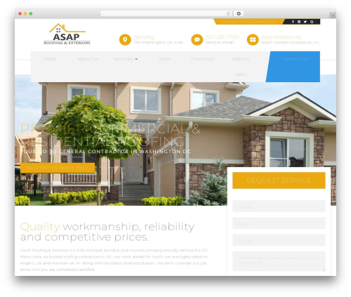 OceanWP WordPress theme - asaproofingandexteriors.com