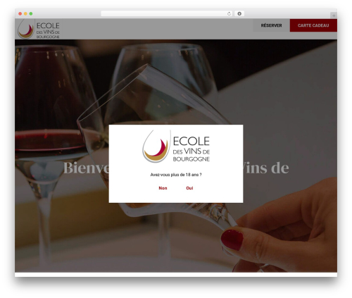 Theme HTML 5 - W3C WP theme - ecoledesvins-bourgogne.com
