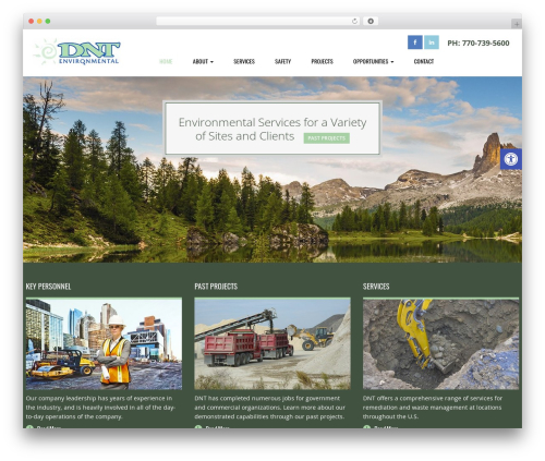 Triggerfish Responsive WordPress theme - dntenvironmental.com