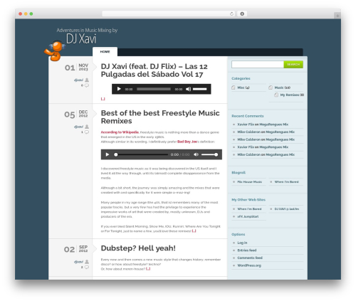 Typebased WP theme - djxavi.com