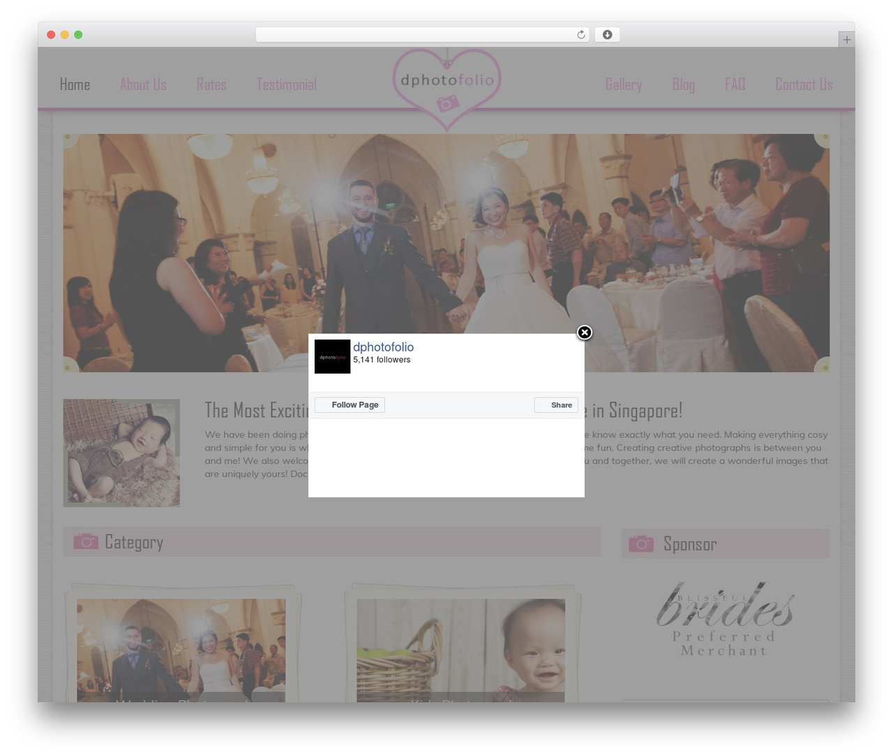 WordPress theme Intro - dphotofolio.com WordPress theme Intro - dphotofolio.com
