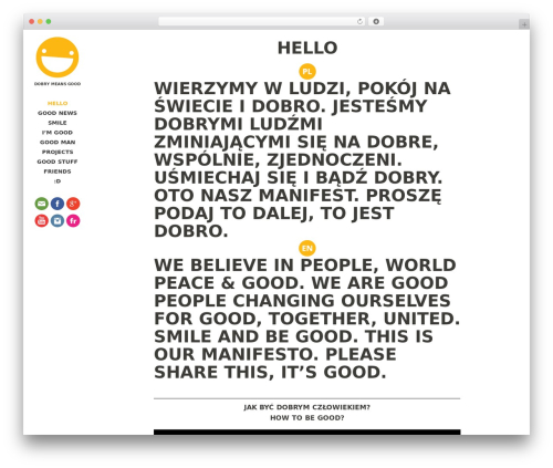 WordPress theme dobryTouchfolio - dobry.co