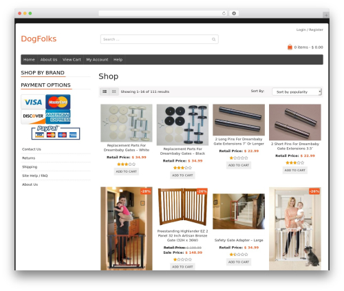 WordPress theme dogfolks - dogfolks.com