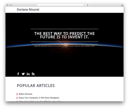 WordPress theme Status Theme - dorianemouret.com