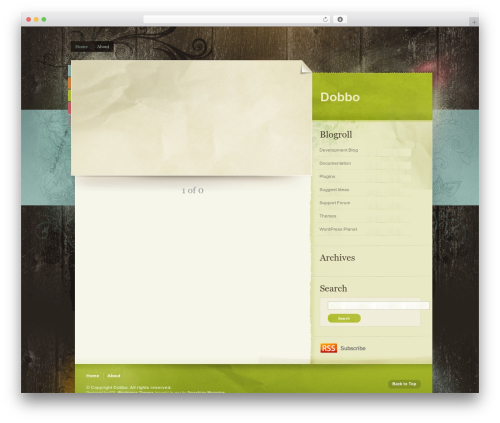 WordPress website theme Color Paper - dobbo.net