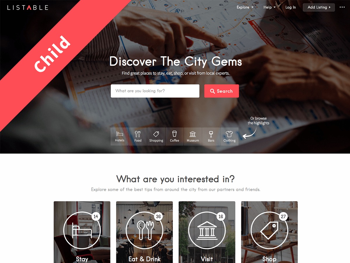 WP theme Listable WP theme Listable