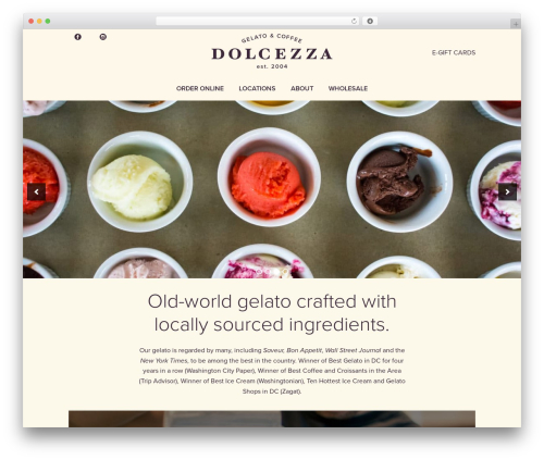 WP theme Dolcezza - dolcezzagelato.com