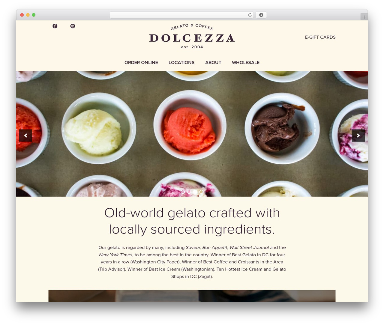 WP theme Dolcezza - dolcezzagelato.com WP theme Dolcezza - dolcezzagelato.com