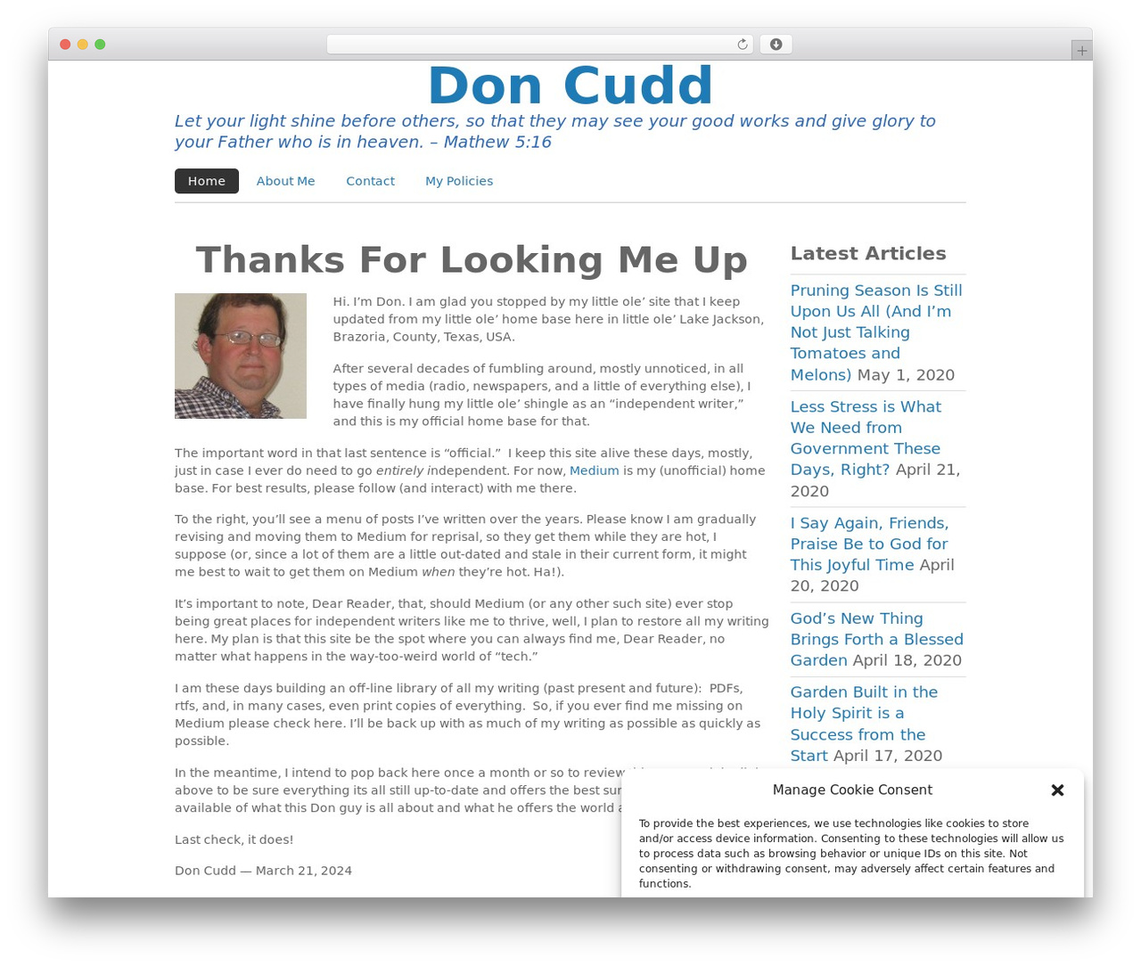 Basic WordPress theme - doncudd.com Basic WordPress theme - doncudd.com