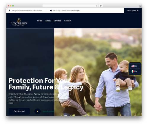 Best WordPress theme Insucom - centurionshieldinsurance.com