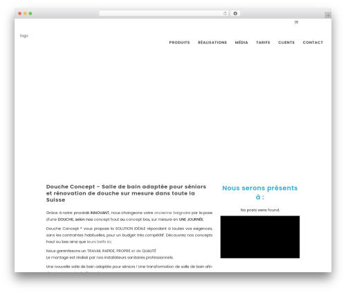 Blu WordPress theme - conceptdouche.ch