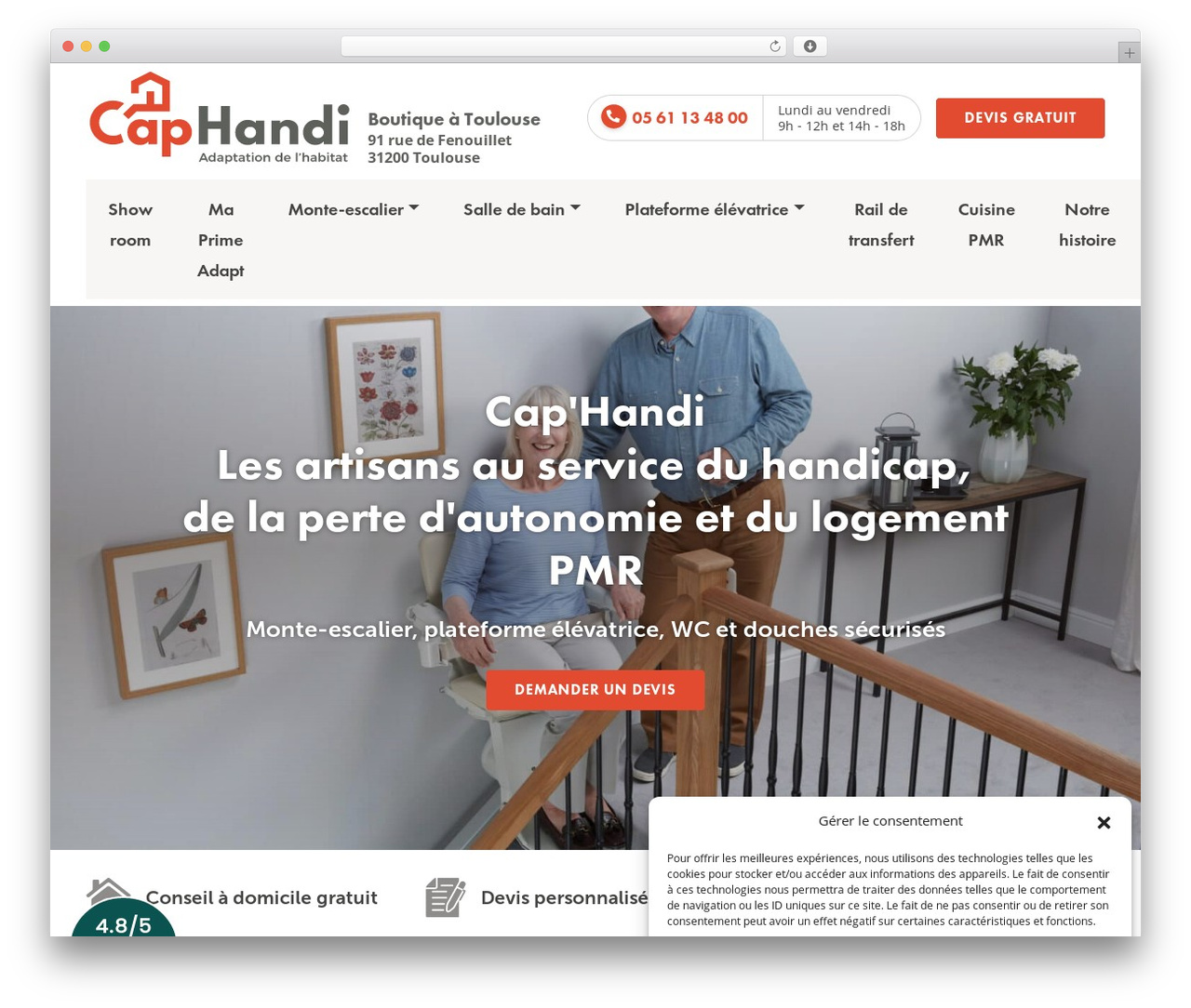 Cap'Handi WordPress theme design - caphandi.fr Cap'Handi WordPress theme design - caphandi.fr