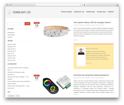 Copper WordPress theme - downlight.pl