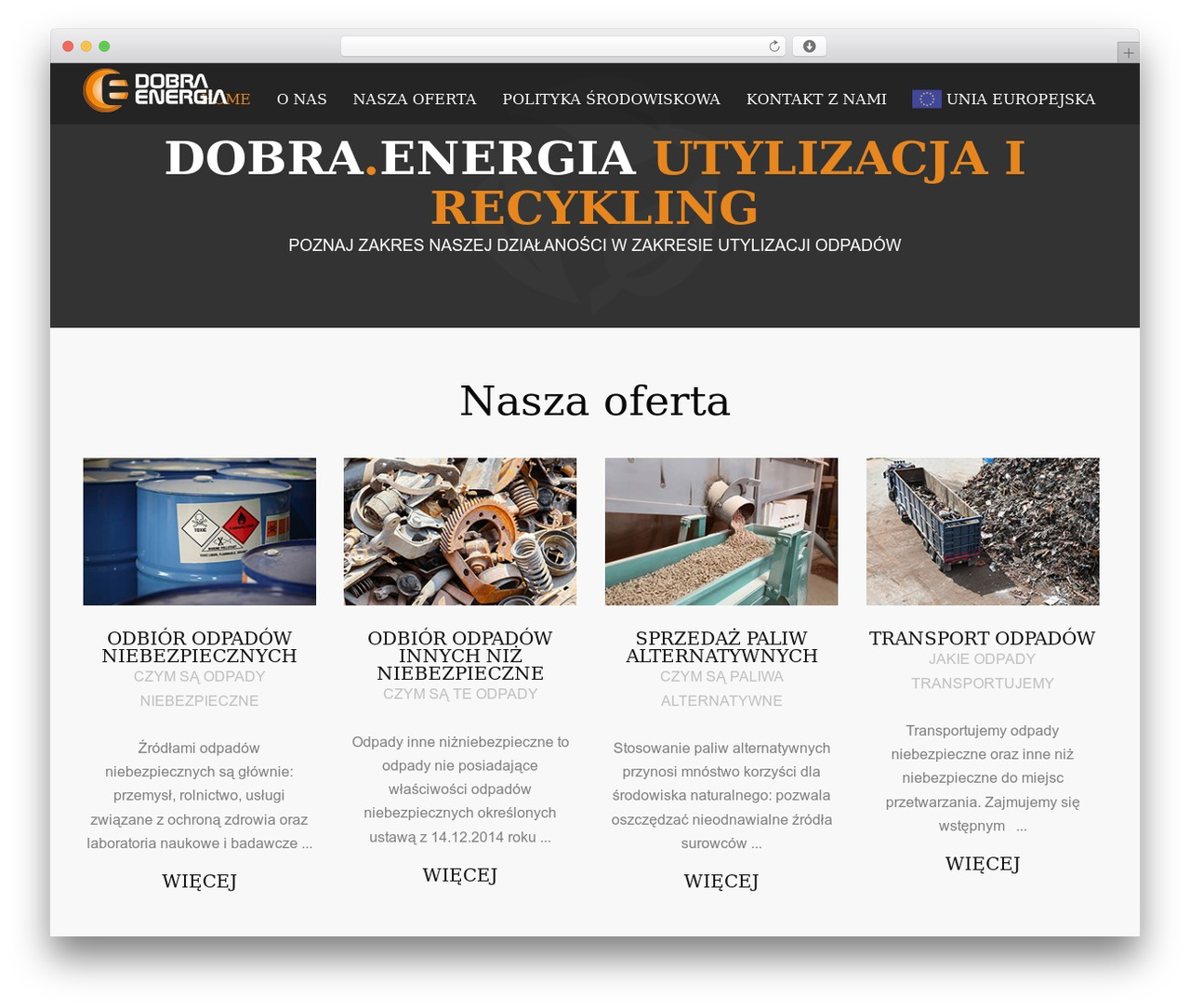 Ecorecycle - Multipurpose Wordpress Theme theme WordPress - dobraenergia-odpady.com