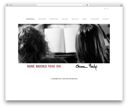 Goodspace WordPress theme - duosoavebaccolo.com