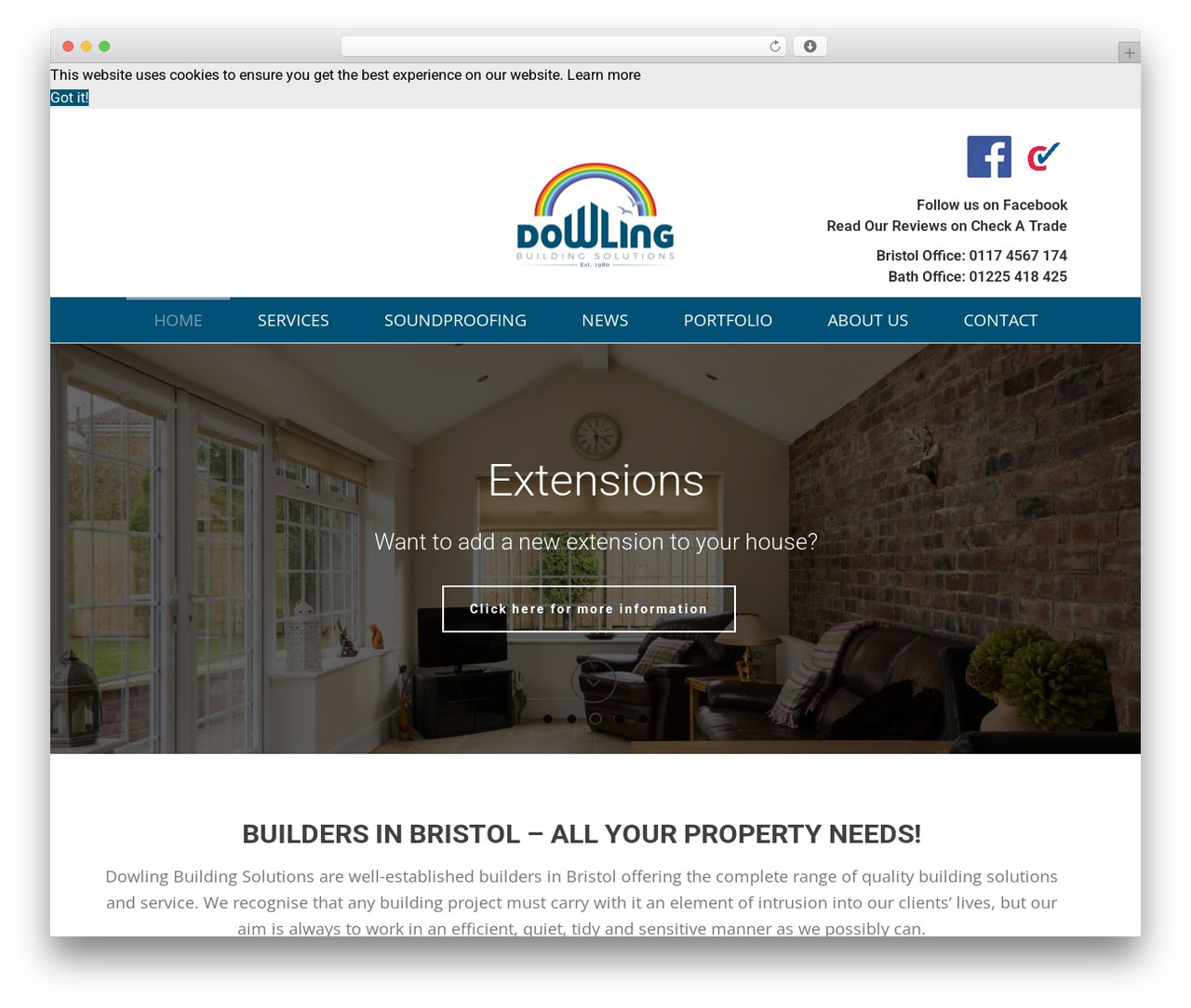 Jupiter theme WordPress - dowlingbuildingsolutions.co.uk