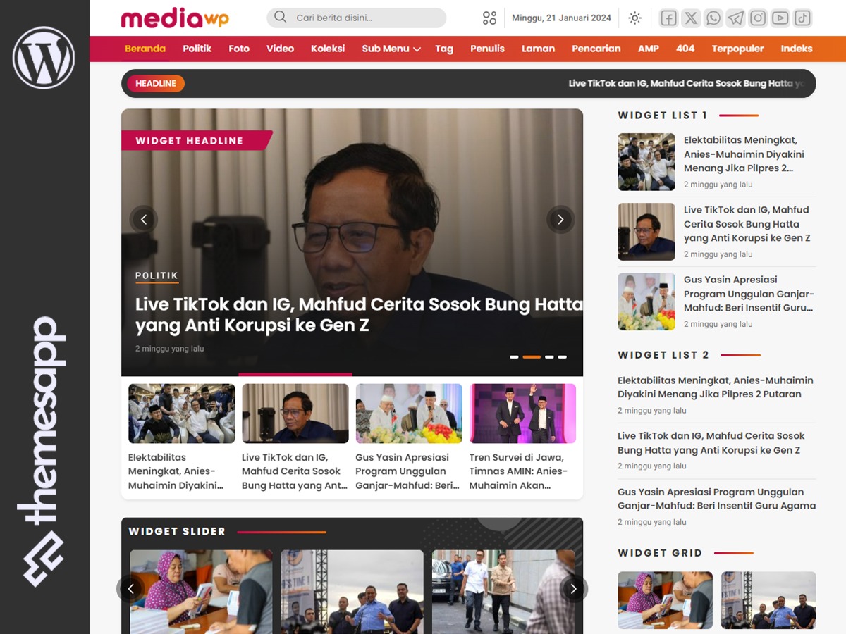 MediaWP - Versi Basic WP theme by ThemesApp.com