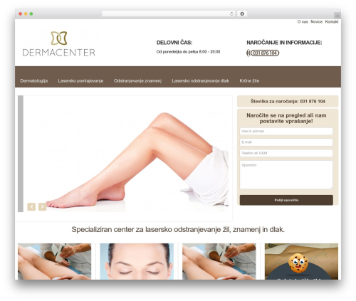 Xt_shortcodes WordPress plugin - dermacenter.si
