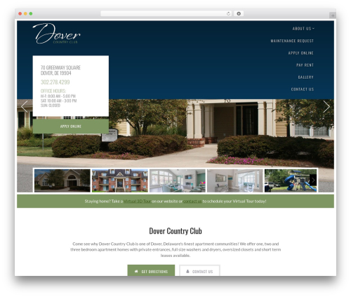Solus Progression WordPress theme - dovercountryclub.com