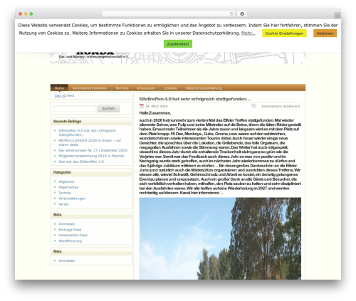 Sunshine WordPress theme - dax-ig.de