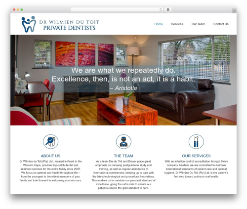 Theme WordPress Avada - paarldentist.com