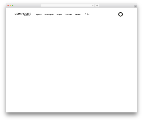 Theme WordPress Composite - compositearchitectes.com
