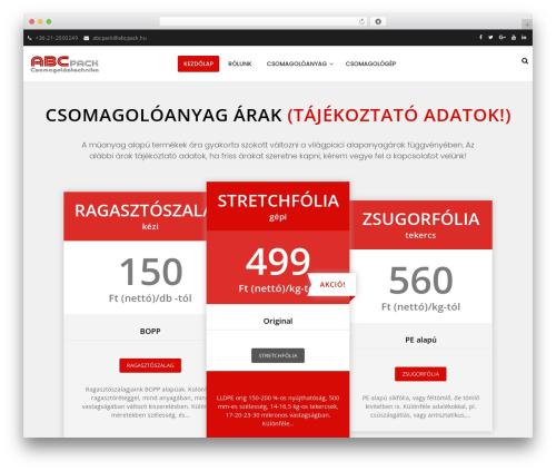 Uncode Pro WordPress website theme - abcpack.hu